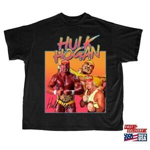 Hulk Hogan Wwe Tshirt Hulkamania Shirt Retro Tee 90S Rap